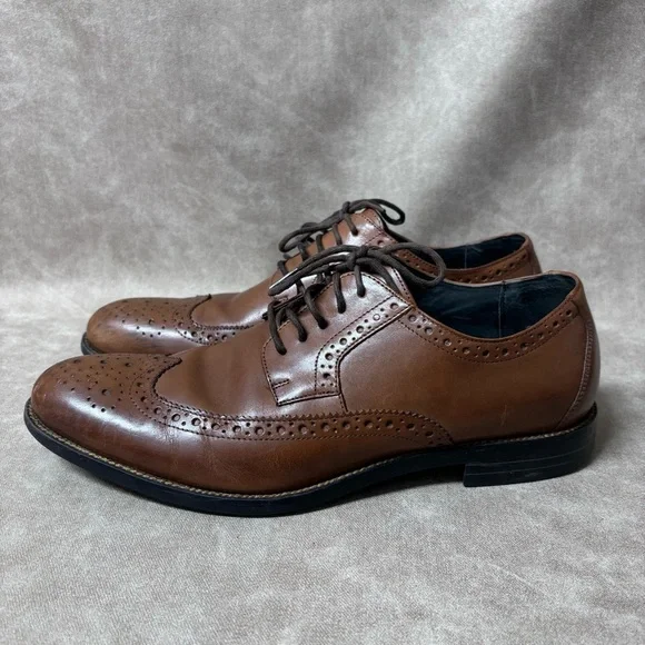 Stacy-Adams men's oxford dress shoes leather detail Size 9M - Picture 5 of 8